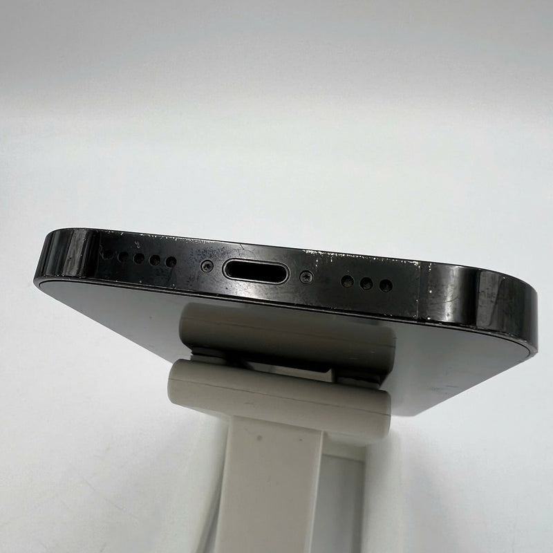 iPhone 14 Pro 256GB Black 97% battery 100% International from AU (No AU sim - Battery replaced, 0.5x/3x spots, bad scratches on the edge, scratched orange edge) - HH9729 