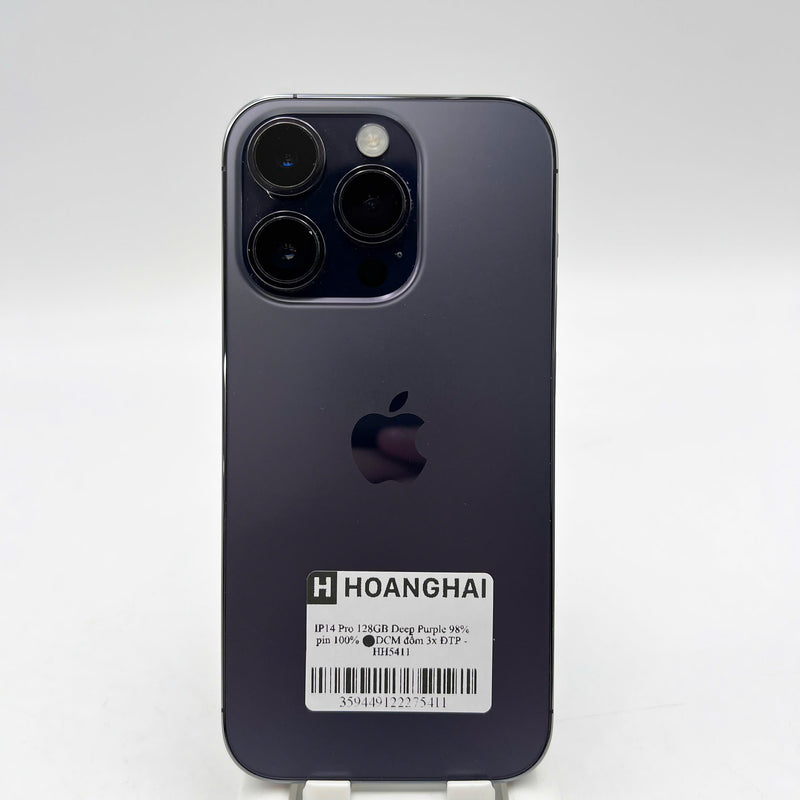 iPhone 14 Pro 128GB Purple 98% battery 100% The device has paid off all network fees and is used like Apple International (Replaced battery, 3x spots) - HH5411 