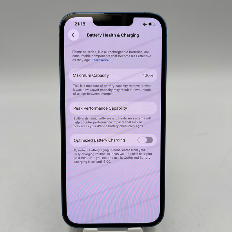 iPhone 13 256GB Blue 98% battery 100% The device has paid off all network fees and is used like an Apple International (Battery replaced, scratched orange edge, dented edge) - HH7463 