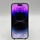 iPhone 14 Pro 128GB Purple 98% battery 100% International from AU (No AU sim used - Battery replaced, scratched paint on edge, scratched orange edge, 3x spots) - HH0206 