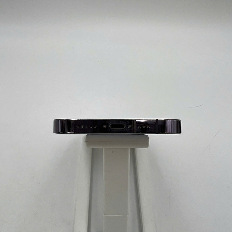 iPhone 14 Pro 128GB Purple 98% battery 100% International from AU (No AU sim used - Battery replaced, scratched paint on edge, scratched orange edge, 3x spots) - HH0206 