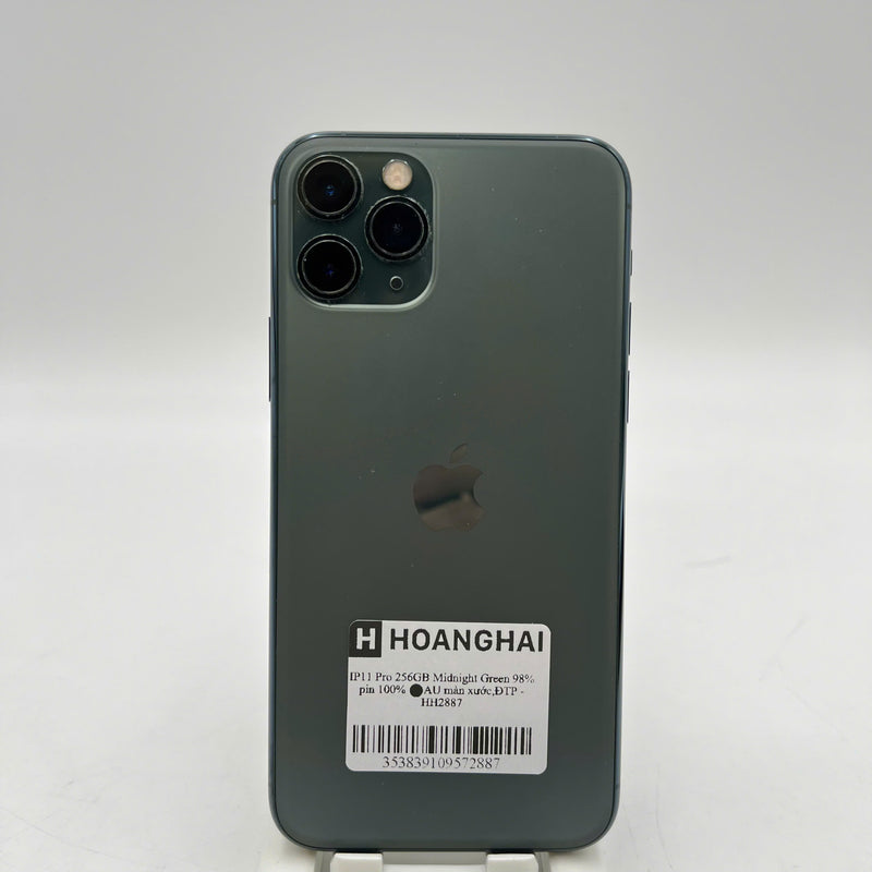iPhone 11 Pro 256GB Green 98% battery 100% The device has paid all network fees and is used as an Apple International (Replaced battery, scratched screen) - HH2887 
