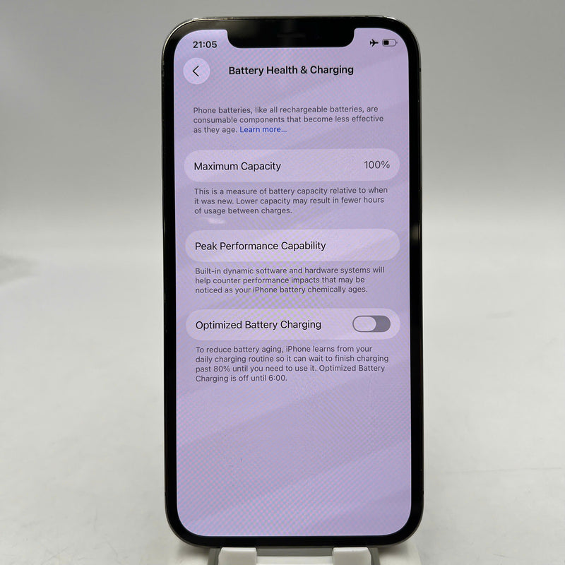 iPhone 12 Pro 256GB Black 98% battery 100% The device has paid off all network fees and is used like Apple International (Replaced battery, 1x spot, scratched edges, scratched screen) - HH4607 
