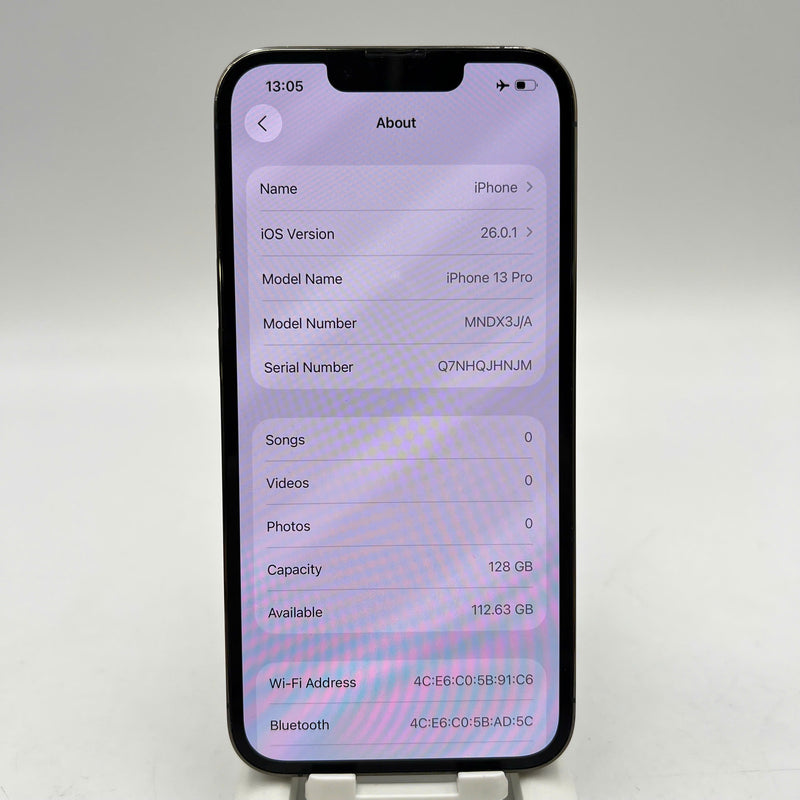 iPhone 13 Pro 128GB Green 98% battery 100% The device has paid off all network fees and is used like Apple International (Replaced battery, 3x spots, scratched screen, scratched edges) - HH0516
