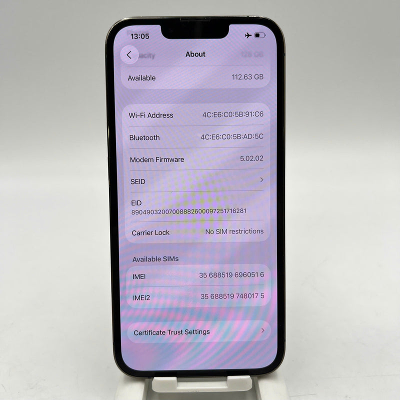 iPhone 13 Pro 128GB Green 98% battery 100% The device has paid off all network fees and is used like Apple International (Replaced battery, 3x spots, scratched screen, scratched edges) - HH0516