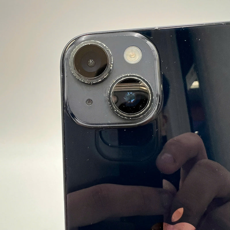 iPhone 14 128GB Black 98% battery 100% International from SB (No SB sim - Replaced battery, scratched edges, scratched orange edges) - HH6541 