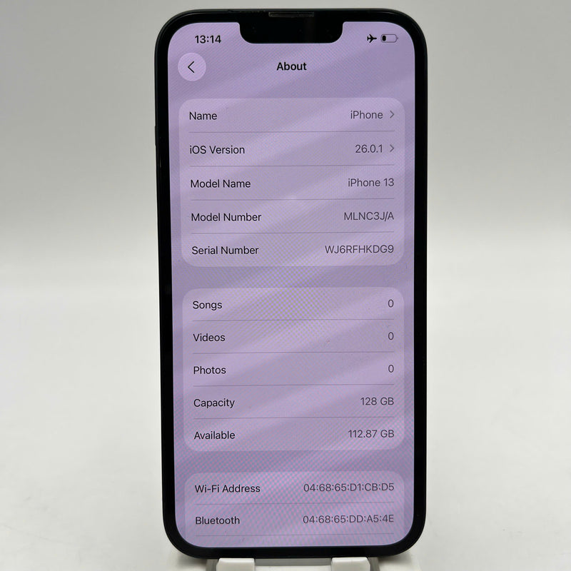 iPhone 13 128GB Black 98% battery 100% The device has paid off all network fees and is used like an Apple International (Battery replaced, dark edges, scratches on edges, scratches on the cam edge) - HH3970 