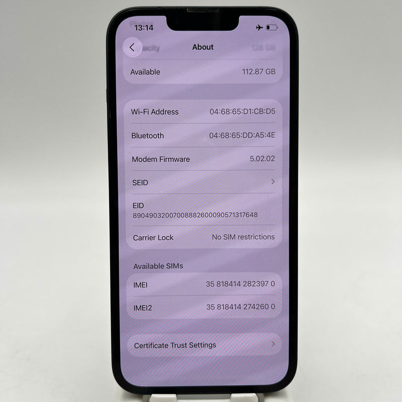 iPhone 13 128GB Black 98% battery 100% The device has paid off all network fees and is used like an Apple International (Battery replaced, dark edges, scratches on edges, scratches on the cam edge) - HH3970 