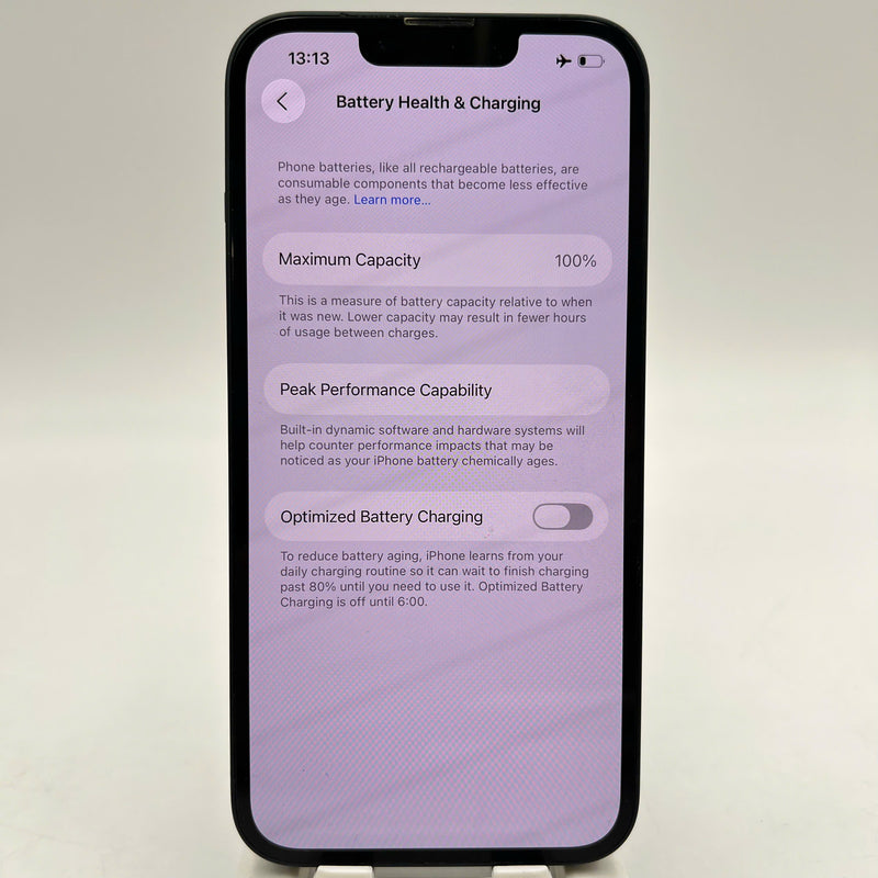 iPhone 13 128GB Black 98% battery 100% The device has paid off all network fees and is used like an Apple International (Battery replaced, dark edges, scratches on edges, scratches on the cam edge) - HH3970 