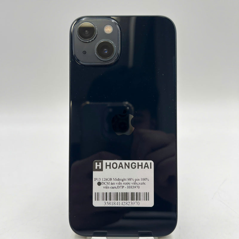 iPhone 13 128GB Black 98% battery 100% The device has paid off all network fees and is used like an Apple International (Battery replaced, dark edges, scratches on edges, scratches on the cam edge) - HH3970 