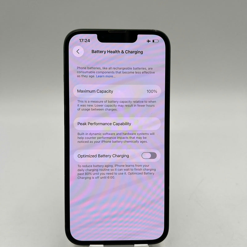 iPhone 13 128GB Green 98% battery 100% International from AU (No AU sim - Battery replaced, dented edges) - HH0033 