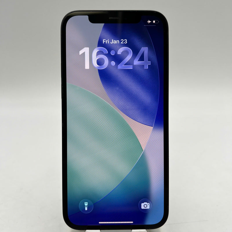 iPhone 12 128GB Black 98% battery 100% The device has paid off all network fees and is used like an Apple International (Battery replaced, dark edges, scratched orange edges) - HH7021 