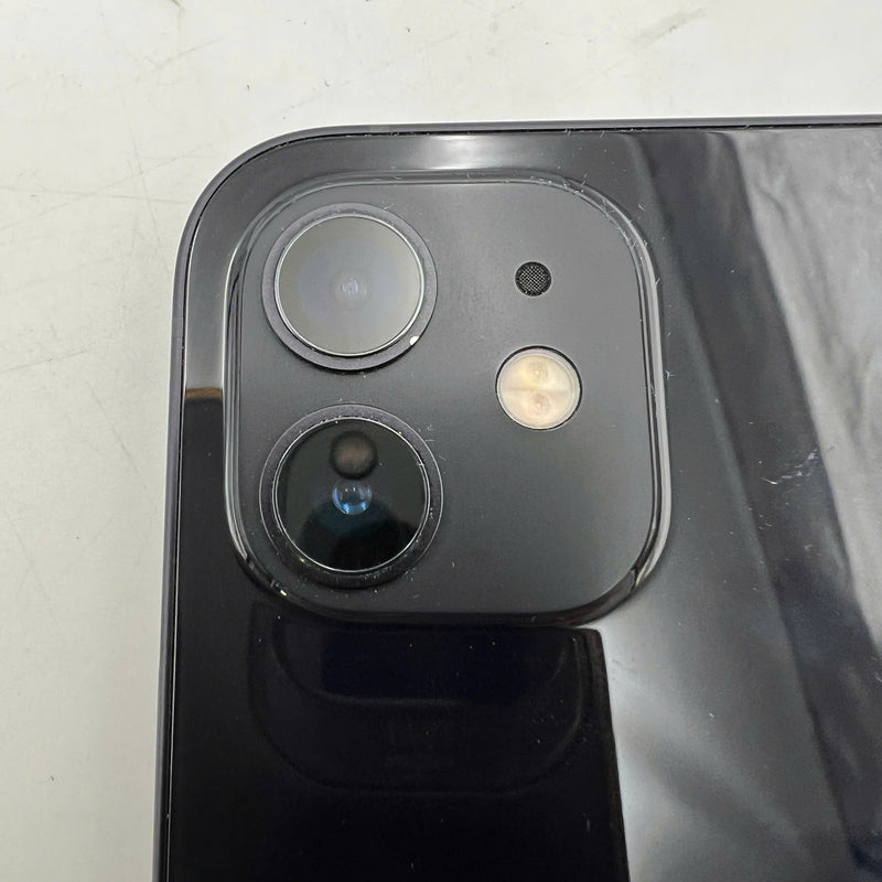 iPhone 12 128GB Black 98% battery 100% The device has paid off all network fees and is used like an Apple International (Battery replaced, dark edges, scratched orange edges) - HH7021 