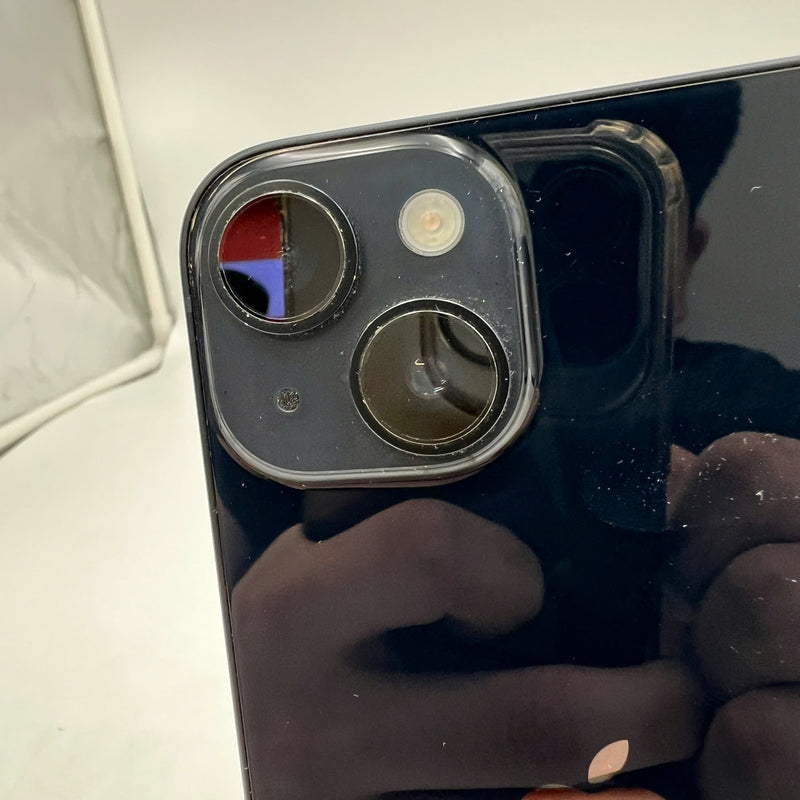 iPhone 14 128GB Black 98% battery 100% International from AU (No AU sim - Replaced battery, scratched orange edge) - HH4980 