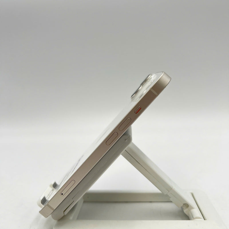 iPhone 14 128GB White 98% battery 100% Apple International (Replaced battery, scratched edges, scratched orange edges) - HH3823 