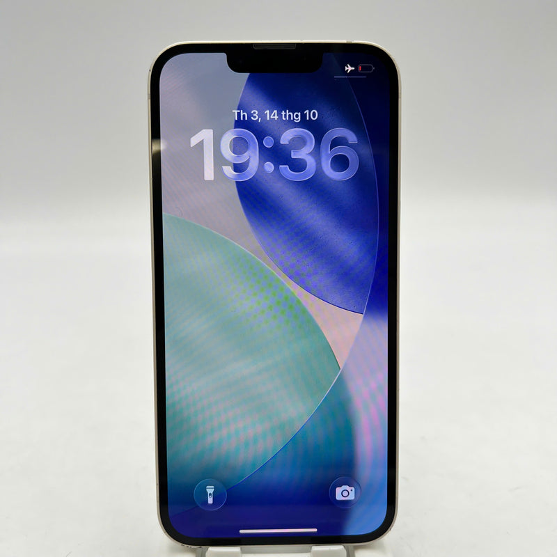 iPhone 14 128GB White 98% battery 100% Apple International (Replaced battery, scratched edges, scratched orange edges) - HH3823 