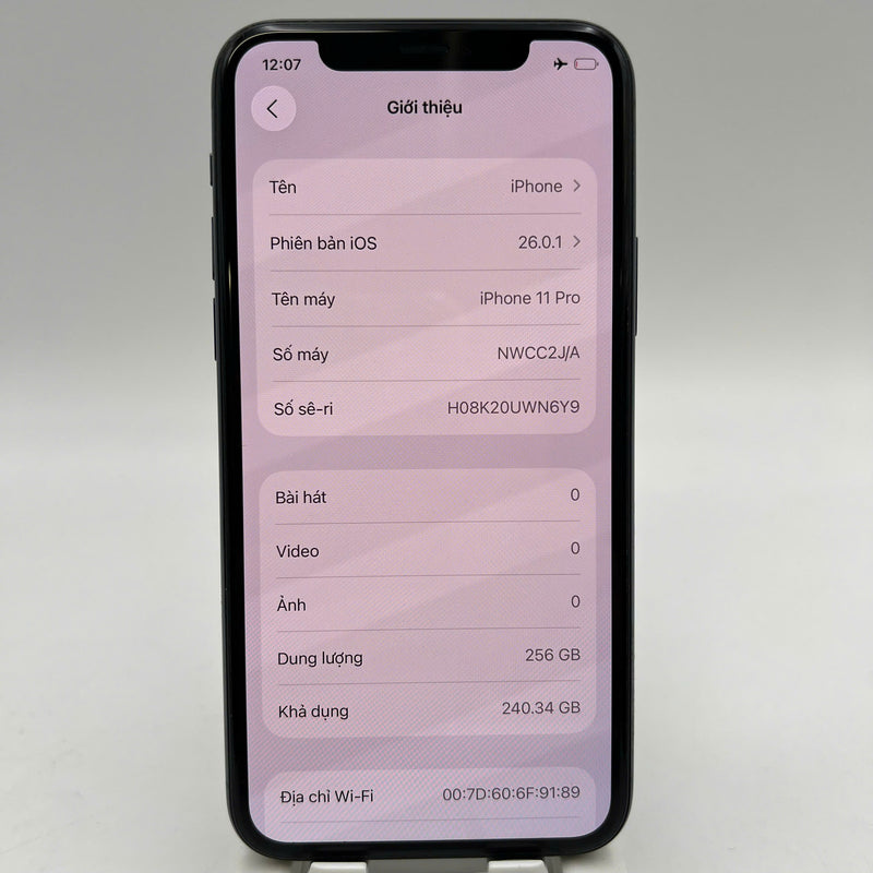 iPhone 11 Pro 256GB Green 98% battery 100% warranty The device has paid all network fees and can be used as an Apple International (Battery has been replaced) - HH0288 