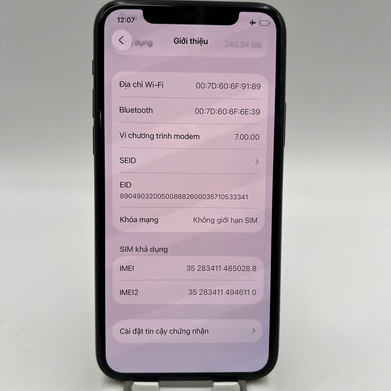 iPhone 11 Pro 256GB Green 98% battery 100% warranty The device has paid all network fees and can be used as an Apple International (Battery has been replaced) - HH0288 