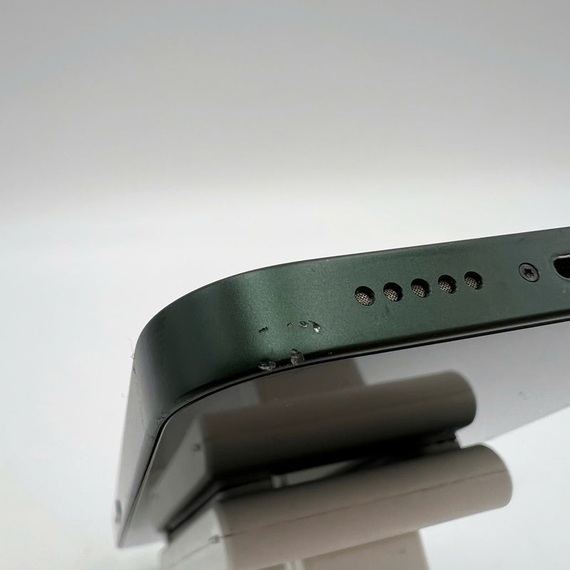 iPhone 13 256GB Green 98% battery 100% The device has paid off all network fees and is used as an Apple International (Replaced battery, scratched screen, scratched edges) - HH2603 