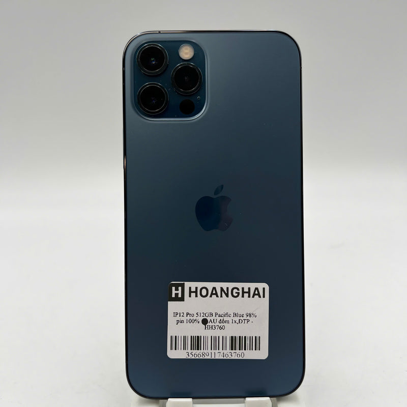 iPhone 12 Pro 512GB Blue 98% battery 100% The device has paid off all network fees and is used like Apple International (Replaced battery, 1x spot) - HH3760 