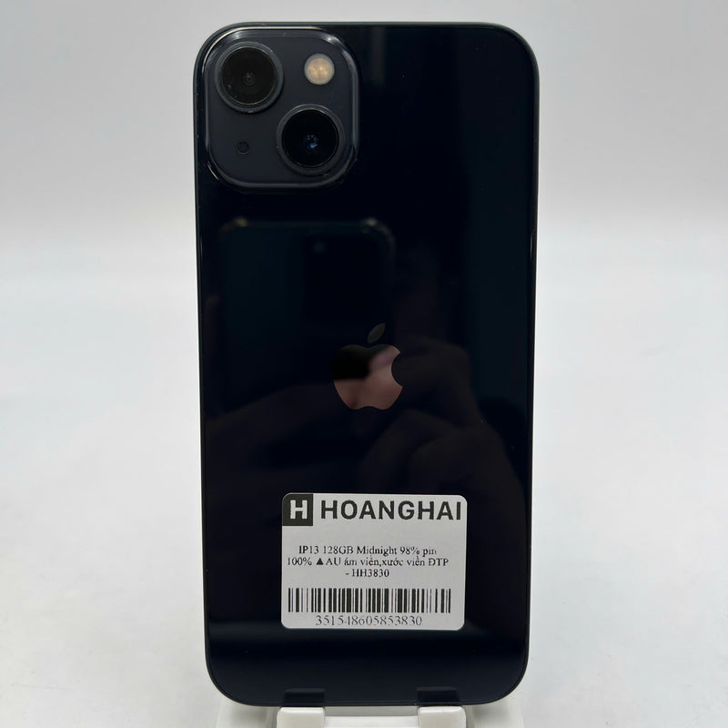 iPhone 13 128GB Black 98% battery 100% International from AU (No AU sim - Battery replaced, dark edges, scratches) - HH3830 
