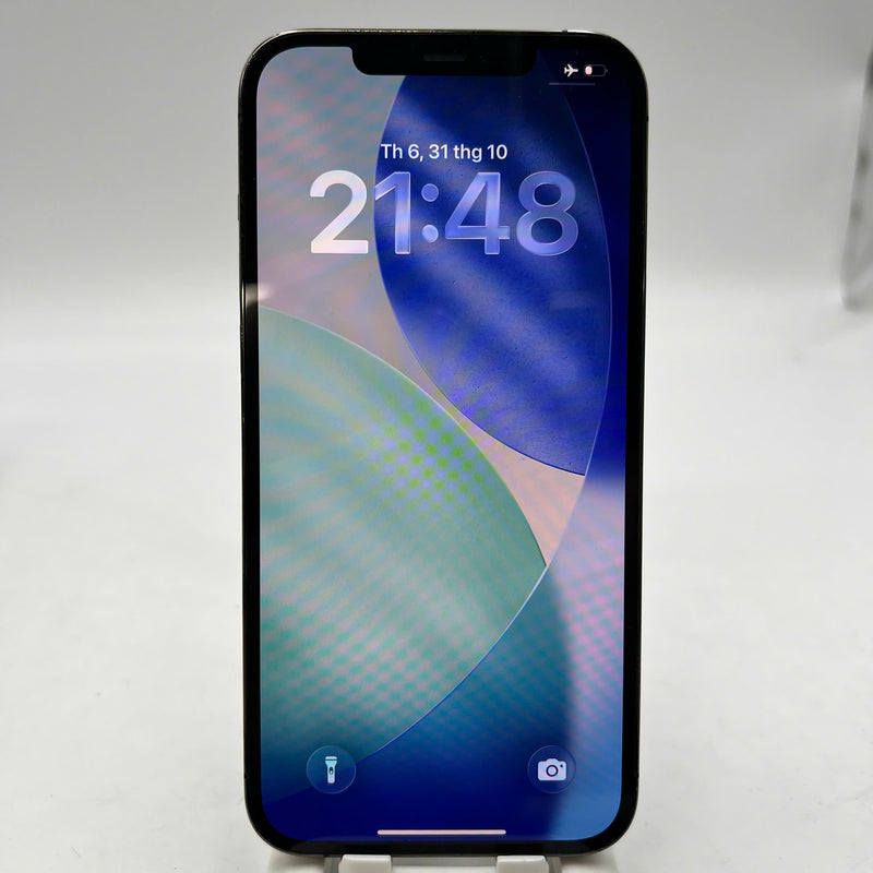 iPhone 12 Pro Max 256GB Black 98% battery 100% The device has paid off all network fees and is used like an Apple International (Battery replaced, back cover darkened, edges scratched, 2.5x spots) - HH0322 