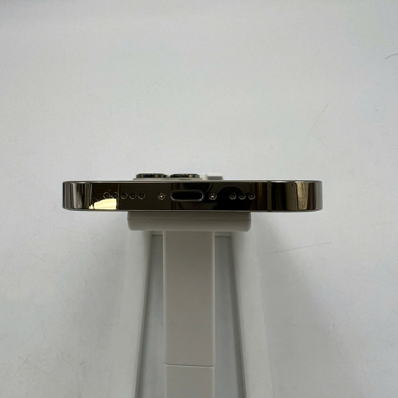 iPhone 14 Pro 256GB Gold 98% battery 100% International from AU (No AU sim - Battery replaced, 0.5x/3x spots, scratched screen, scratched edges, scratched orange edges) - HH3343 