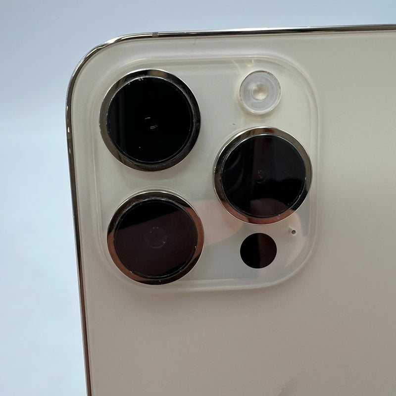 iPhone 14 Pro 256GB Gold 98% battery 100% International from AU (No AU sim - Battery replaced, 0.5x/3x spots, scratched screen, scratched edges, scratched orange edges) - HH3343 
