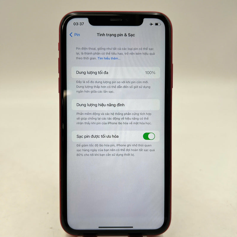 iPhone 11 256GB Red 98% battery 100% The device has paid off all network fees and is used like Apple International (Replaced battery, 1x spot, scratched edges, scratched orange edges) - HH7038 