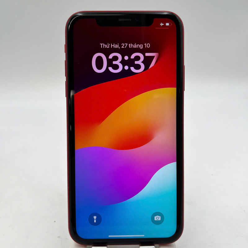 iPhone 11 256GB Red 98% battery 100% The device has paid off all network fees and is used like Apple International (Replaced battery, 1x spot, scratched edges, scratched orange edges) - HH7038 