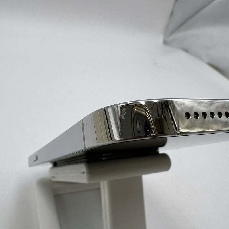 iPhone 13 Pro Max 128GB White 98% battery 100% International from DCM (No DCM sim used - Replaced battery, scratched edges, scratched orange edges, 1x spot) - HH3268 