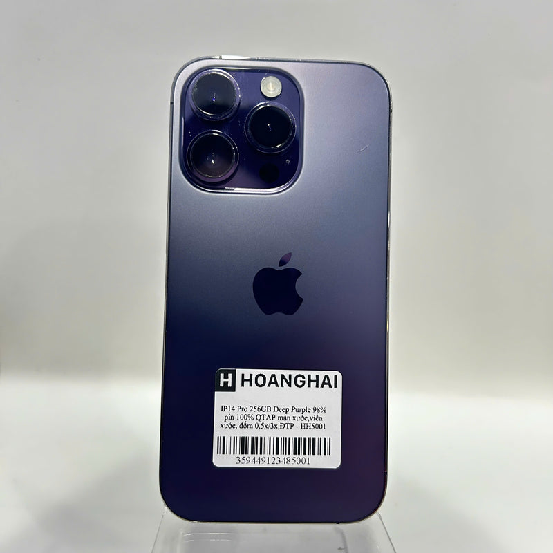 iPhone 14 Pro 256GB Purple 98% battery 100% International Apple (scratched screen, scratched edges, 0.5x/3x spots, DTP) - HH5001 