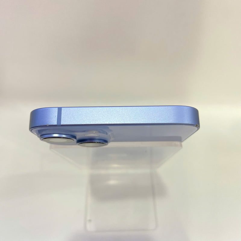 iPhone 14 128GB Blue 98% battery 100% International from AU (Does not use AU sim - scratched screen, cracked edges, DTP) - HH0171