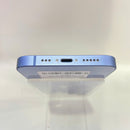 iPhone 14 128GB Blue 98% battery 100% International from AU (Does not use AU sim - scratched screen, cracked edges, DTP) - HH0171