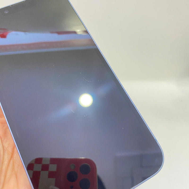 iPhone 14 128GB Blue 98% battery 100% International from AU (Does not use AU sim - scratched screen, cracked edges, DTP) - HH0171