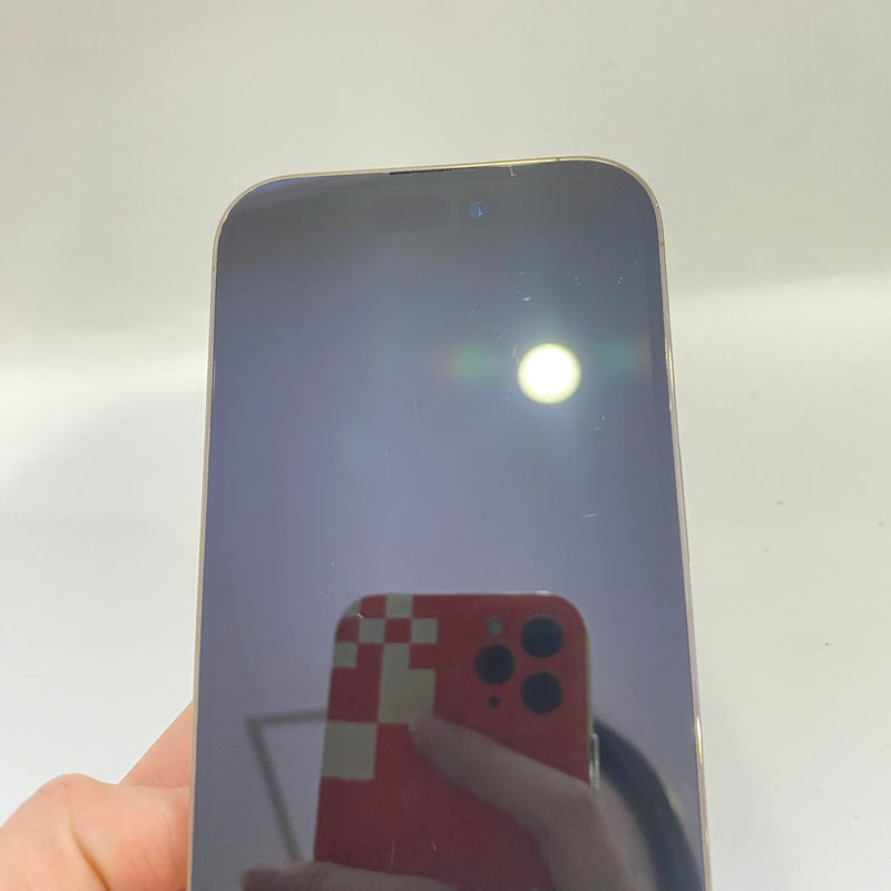 iPhone 14 Pro 128GB Gold 98% battery 100% International Apple (3x spots, scratched screen, DTP) - HH5190