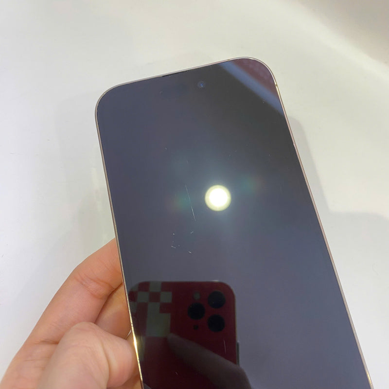 iPhone 14 Pro 128GB Gold 98% battery 100% International Apple (3x spots, scratched screen, DTP) - HH5190