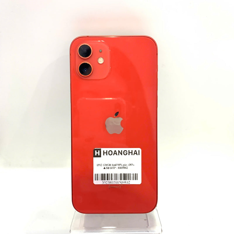 iPhone 12 128GB Red 98% battery 100% International from SB (No SB sim - Battery replaced) - HH9842 