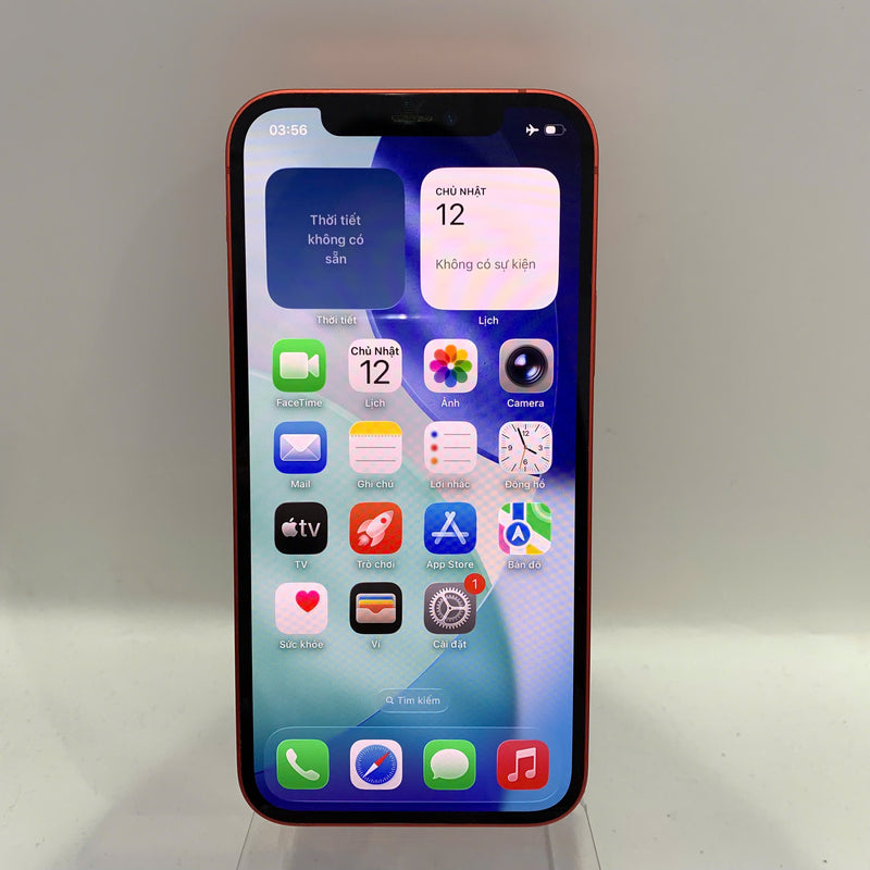 iPhone 12 128GB Red 98% battery 100% International from SB (No SB sim - Battery replaced) - HH9842 