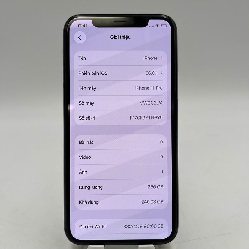iPhone 11 Pro 256GB Green 98% battery 100% The device has paid all network fees and is used like Apple International (Replaced battery, screen scratches, edges scratches, 1x spot) - HH9426 