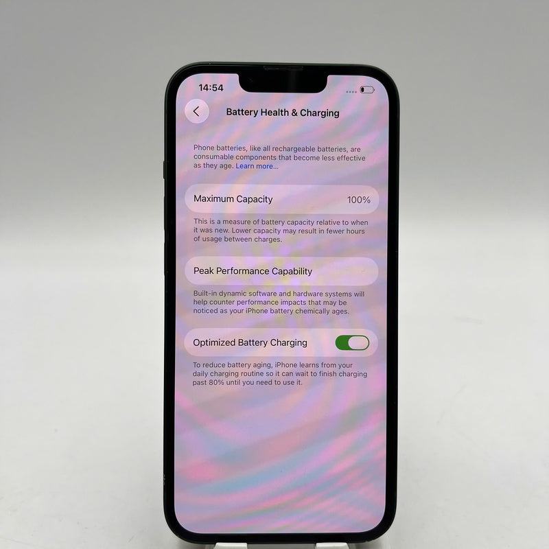 iPhone 13 256GB Green 98% battery 100% The device has paid off all network fees and is used as an Apple International (Replaced battery, scratched screen, scratched edges) - HH2603 