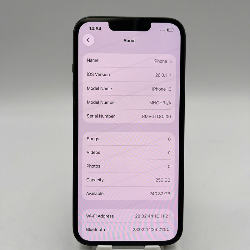 iPhone 13 256GB Green 98% battery 100% The device has paid off all network fees and is used as an Apple International (Replaced battery, scratched screen, scratched edges) - HH2603 
