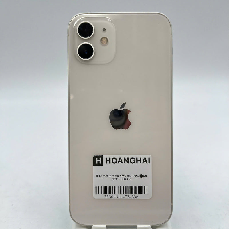 iPhone 12 256GB White 98% battery 100% The device has paid all network fees and is used as an Apple International (Battery replaced) - HH4336 