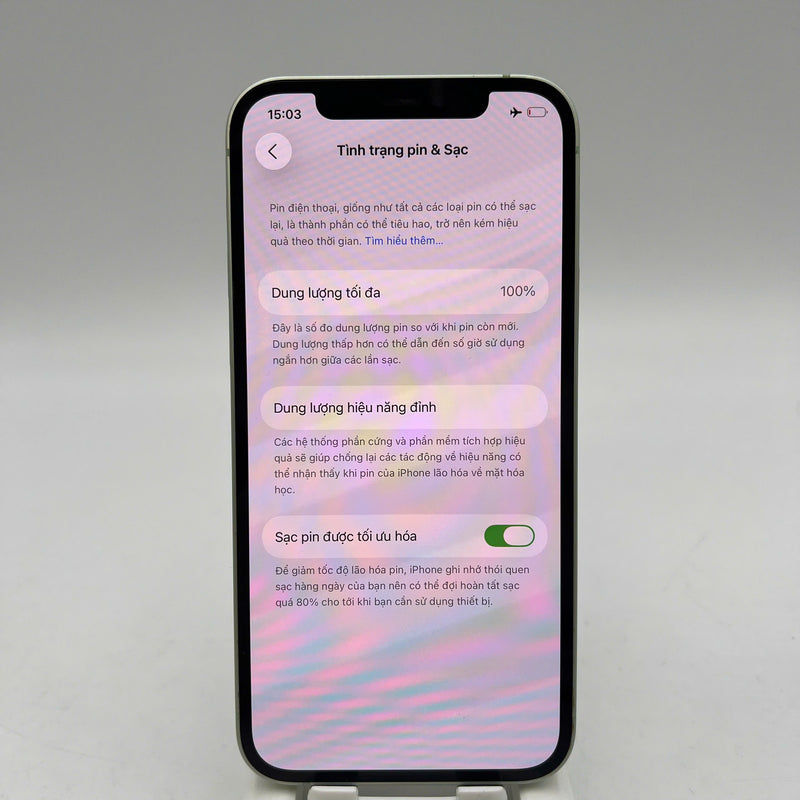 iPhone 12 256GB Green 98% battery 100% The device has paid all network fees and is used like an Apple International (Battery replaced, dented edges) - HH8769 
