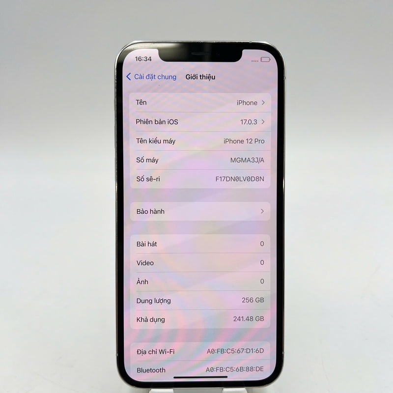 iPhone 12 Pro 256GB White 98% battery 100% The device has paid all network fees and is used like Apple International (scratches on the edge, 1x spot, DTP) - HH6005 