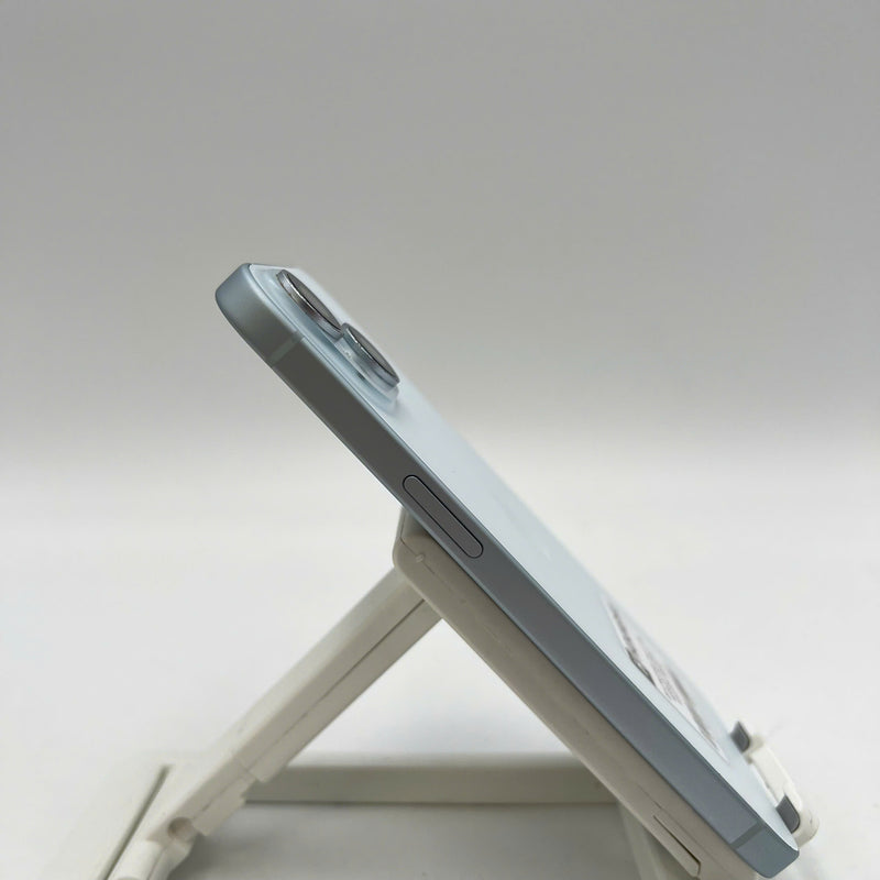 iPhone 15 256GB Blue 98% battery 100% International from SB (No SB sim - Replaced battery, scratched edges, scratched orange edges) - HH5592 