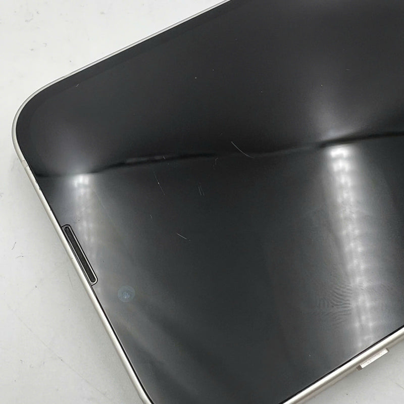 iPhone 13 256GB White 98% battery 100% International from SB (No SB sim used - Replaced battery, scratched screen, scratched edges) - HH9359 