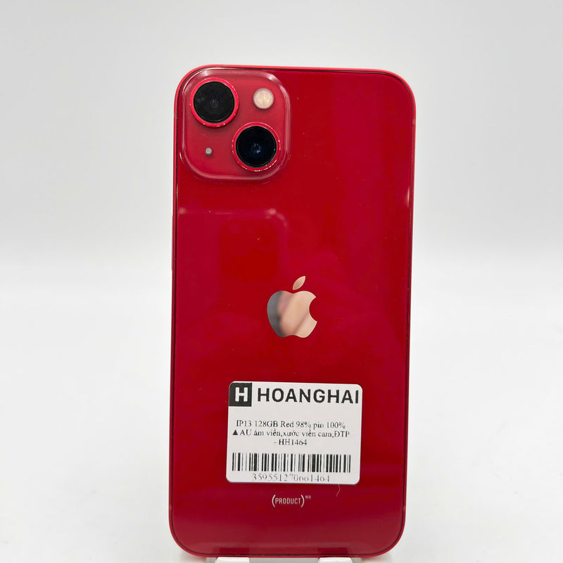 iPhone 13 128GB Red 98% battery 100% International from AU (Not using AU sim - battery replaced, dark edges, scratched orange edges) - HH1464 