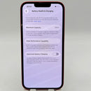 iPhone 13 128GB Red 98% battery 100% International from AU (Not using AU sim - battery replaced, dark edges, scratched orange edges) - HH1464 