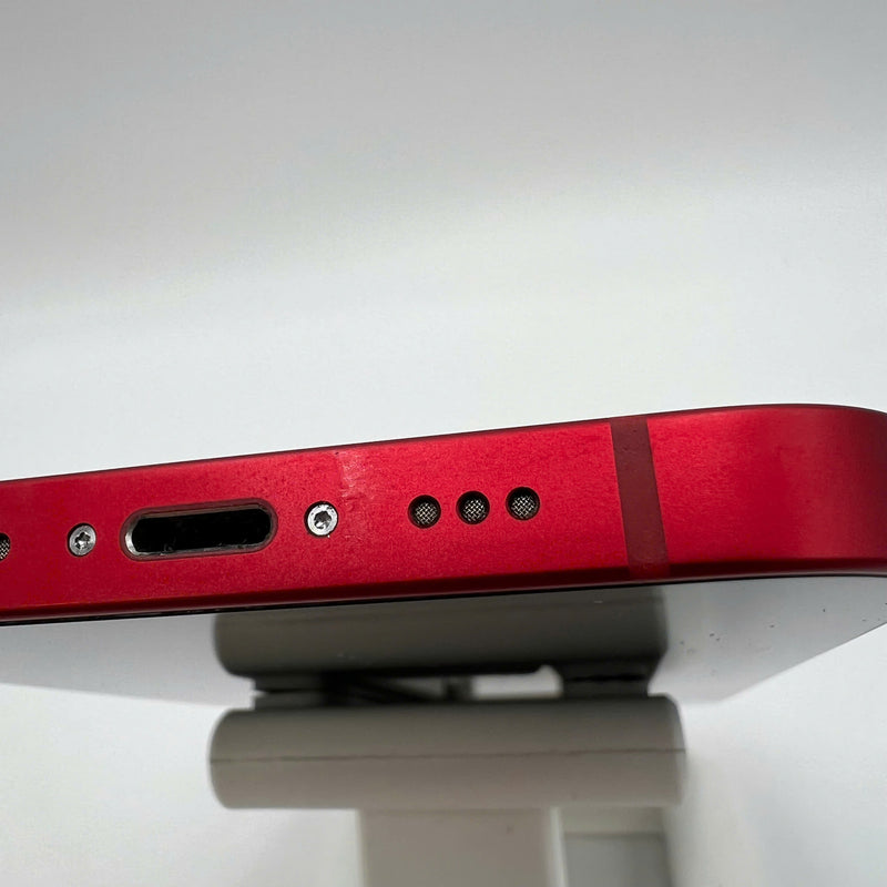 iPhone 13 128GB Red 98% battery 100% International from AU (Not using AU sim - battery replaced, dark edges, scratched orange edges) - HH1464 